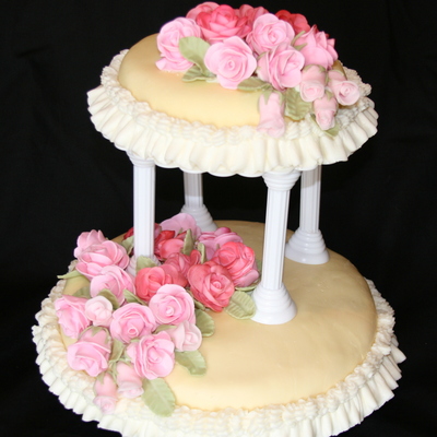 Tiered Cake With Flowers