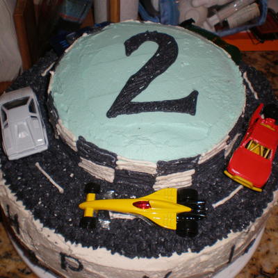 Organic Chocolate Car Cake