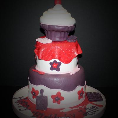 Baking Themed Birthday Cake