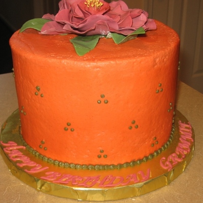 Simple Fall Birthday Cake