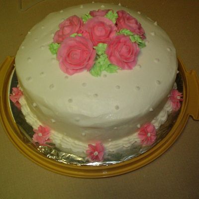 Rose White Cake