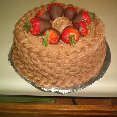 Chocolate Covered Strawberry Cake