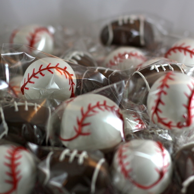 Baseball & Football Cake Pops