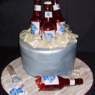 Beer Bottle Cake