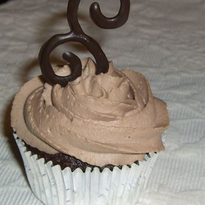 Chocolate Cupcakes With A Dark Chocolate Swirl