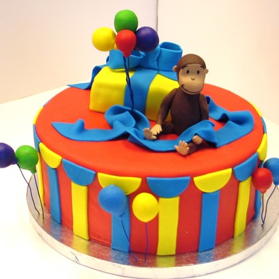 Curious George Cake