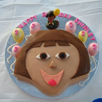 Dora The Explorer 2 Year Old Birthday Cake