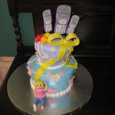 Cell Phone Birthday Cake