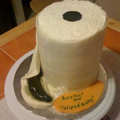 Toilet Paper Cake