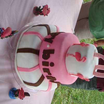 Flamingo Birthday Cake