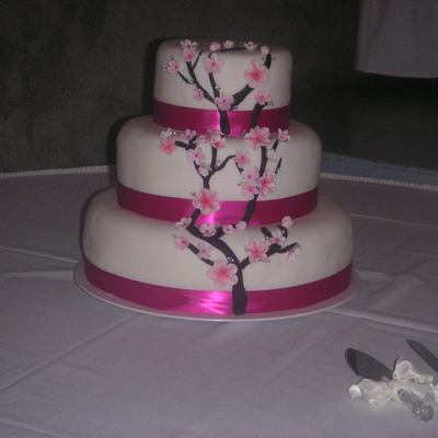Apple Blossom Wedding Cake