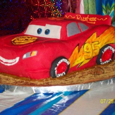 Lightning Mcqueen Birthday Cake