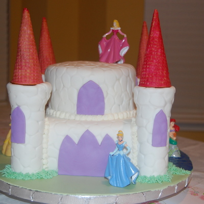 Disney Princess Castle Cake