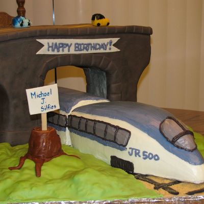 Train Birthday Cake