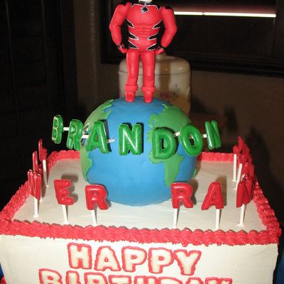 Power Ranger Birthday Cake