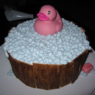 Ducky Bathtub Cake