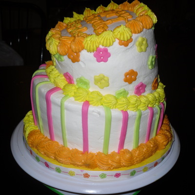 1St Topsy Turvy Birthday Cake