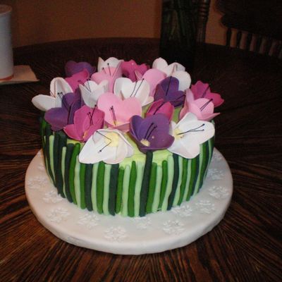 Tulip Birthday Cake