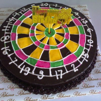 Dart Board Cake