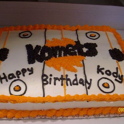 Hockey Themed Cake