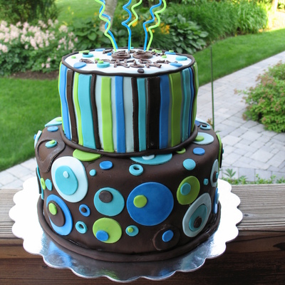 Fondant Birthday Cake