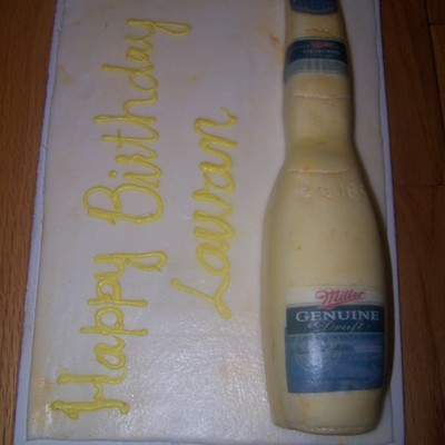 Birthday Cake - Miller Genuine Draft Beer Cake