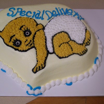 Baby Shower Cake - Sleeping Baby