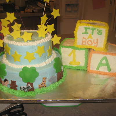 Little Guys Shower Cake