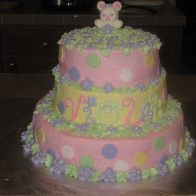 Baby Shower Cake For Baby Violet