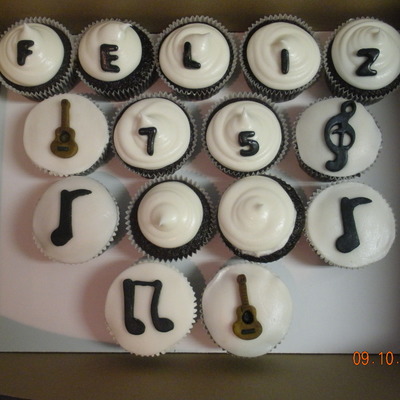 Musinc Theme Cupcakes
