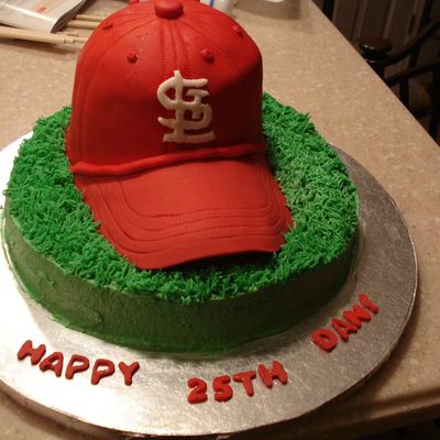 St. Louis Cardinals Hat Cake