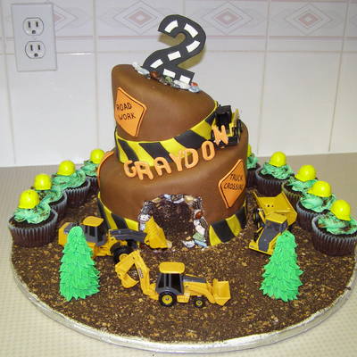Construction Birthday Cake