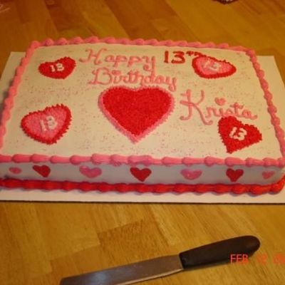 Valentine Birthday Cake