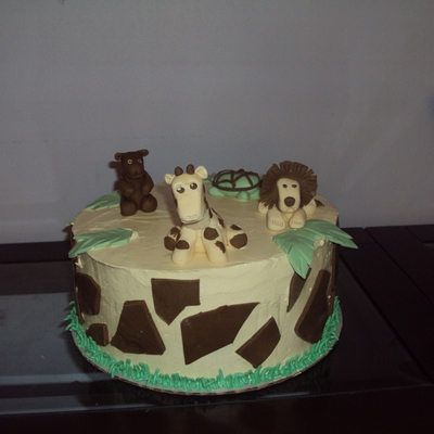 Safari Baby Shower Cake