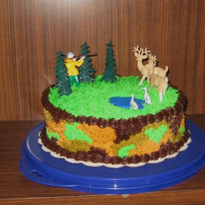Camoflauge/hunting Cake