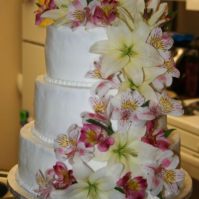 The First Wedding Cake I Ever Made.
