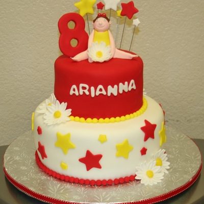 Gymnastics Birthday Cake