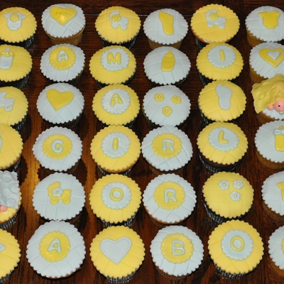 Baby Announcement Party Cupcakes