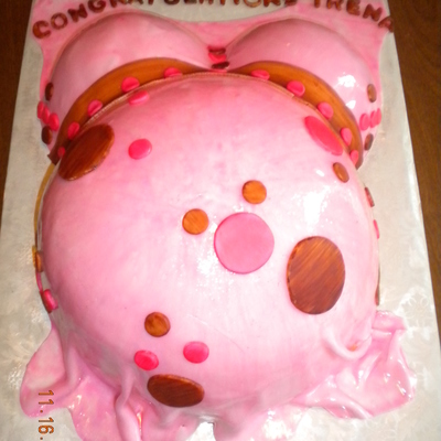 Pregnant Belly Cake