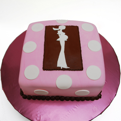 Modern Mom Baby Shower Cake