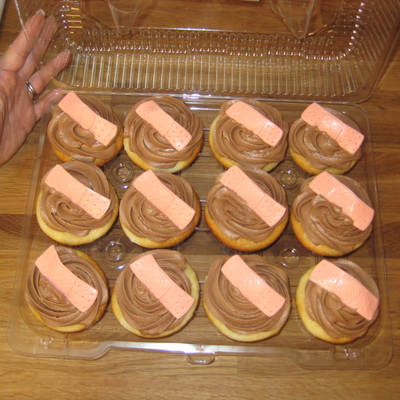 Bandaid Cupcakes