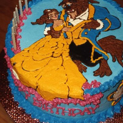 Beauty And The Beast Birthday Cake