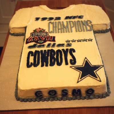 Birthday Cake Dallas Cowboy T-Shirt For Cosmo