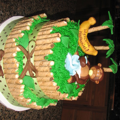 Baby Shower Monkey Cake