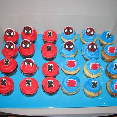Spiderman Cupcakes