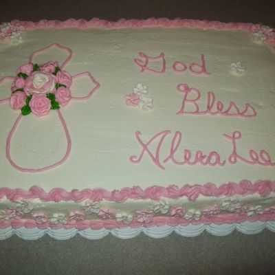Girls Christening Cake