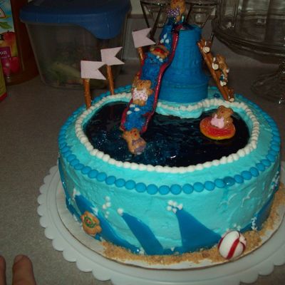 Pool Birthday Cake