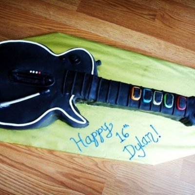 Guitar Hero Cake