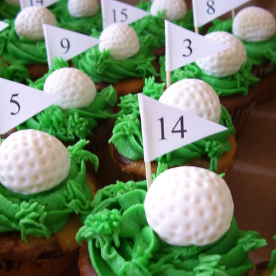 Golf Themed Cupcakes