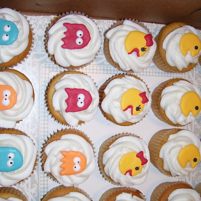 Pac-Man, Ms Pac Man And Ghosts Cupcakes, The 80's